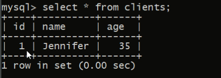 MySQL Client Select